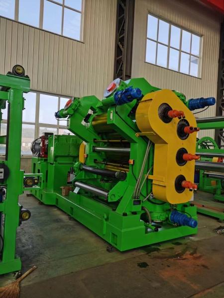 Sistema de controlo PLC Máquina de calandramento de folhas de borracha lisa 0-20m/min Velocidade do rolão