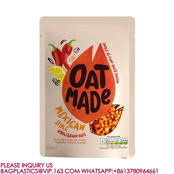 sustainable Mylar Packaging Bags Resealable Aluminium Foil Bags Zip Food Storage Bags