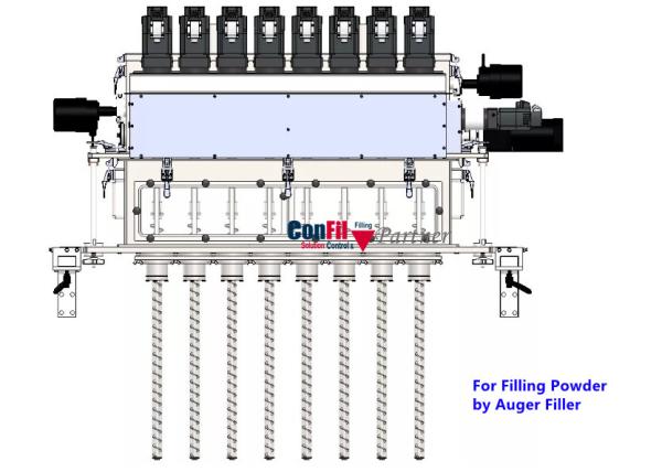 10 Lanes Vertical Form Fill Seal Machine For Powder Granular Liquid
