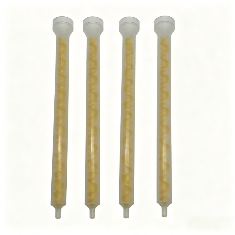 MIXPAC MS08-19-R 19-element Yellow POM Static Mixer for SMT PCB Dispensing with 1500PSI Pressure