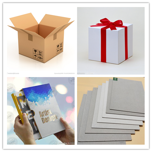 Double Side Grey Paper Board Sheet 1mm 2mm 3mm 35*47 / 38x54 Inch