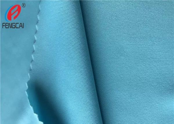 Solid Colour 86% Polyester 14% Spandex Fabric 4 Way Stretch Knitted