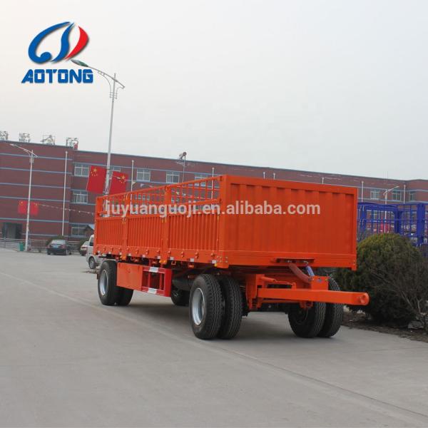 28 Ton Two Speed Landing Gear Draw Bar Dolly Dump Semi Trailer 6000*2500* 1500 1500 mm