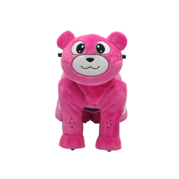 Human Power Plush Walking Horse Toy plush electrical toy animal mechanical ride on horse