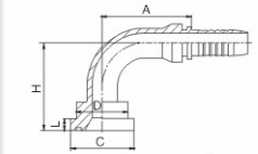 87691 фланец ФЛАНЦА 6000ПСИ штуцеров шланга гидросистемы САЭ для месторождения нефти, шахты Индустрий (87691)