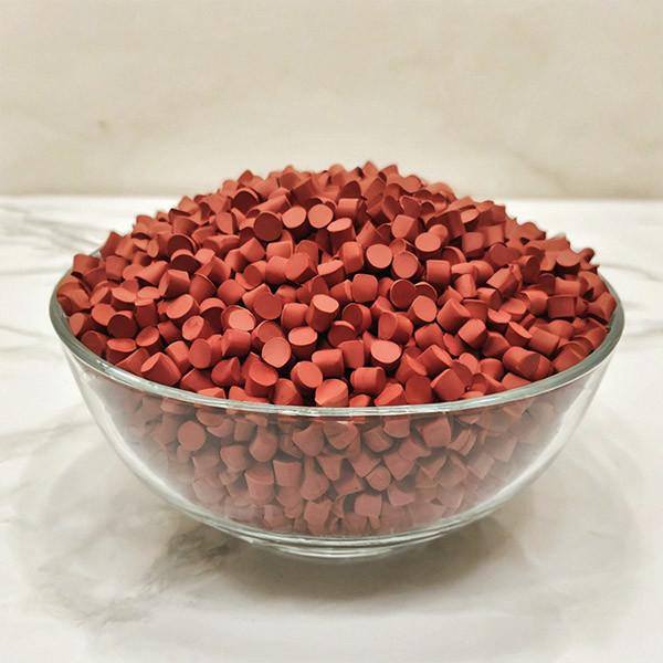 Odourless Red Color EVA Masterbatch For Foam Heat Resistance Flame Retardant