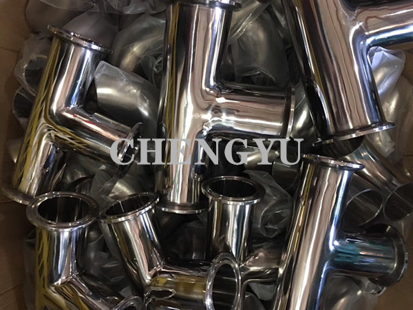 3PE Coating Food Grade 316L Sanitary Tube Fittings ASTM A270 WP304