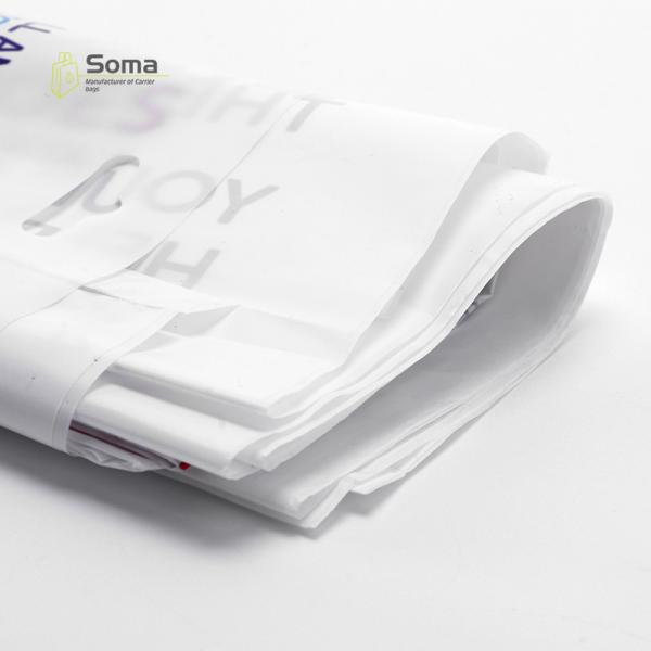 Full Color LDPE HDPE White Plastic Die Cut Shopping Bag