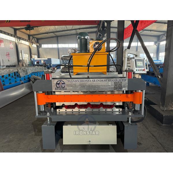 “5 Rib 7 Rib Double Deck 750 Roof Sheet Roll Forming Machine Malaysia Automatic Trapezoidal Metal Roofing Sheet Roll Former Machine”