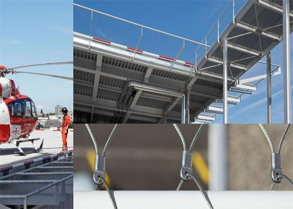 AISI Perimeter Helipad Safety Net 304 2.5mm Stainless Steel