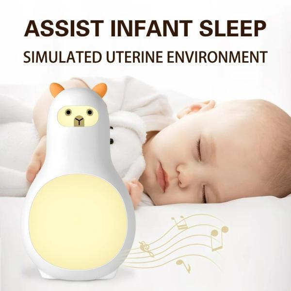 131g Baby White Noise Machine USB Rechargeable 50H Battery Multiple Hypnotic Sound