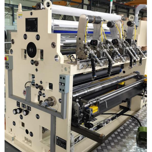 White Independent Arm Type Slitting Rewinder Machine Slitting Width Min. 4.5mm