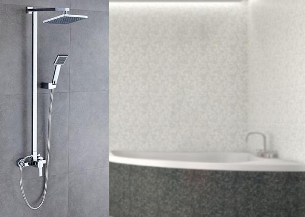 Brass Chrome Wall Mounted Rain Shower System ROVATE With Rainfall Shower Head
