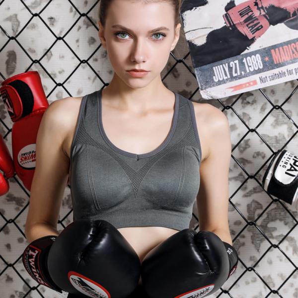 Adults Women High Impact Sports Bra Wireless Seamless Bacterialproof