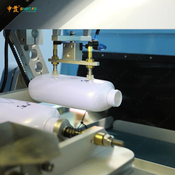 Machine automatique d'impression à écran UV pour bouteilles carrées ovales rondes