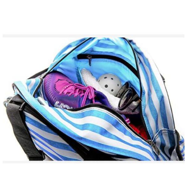 Women'S 600D Polyester Pickleball Paddle Bag With Water Bottle Holder