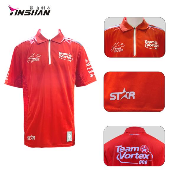 Настраиваемый логотип Квадратный воротник Полиэстер Игровое Поло Спорт Джерси Командная одежда Поло рубашка