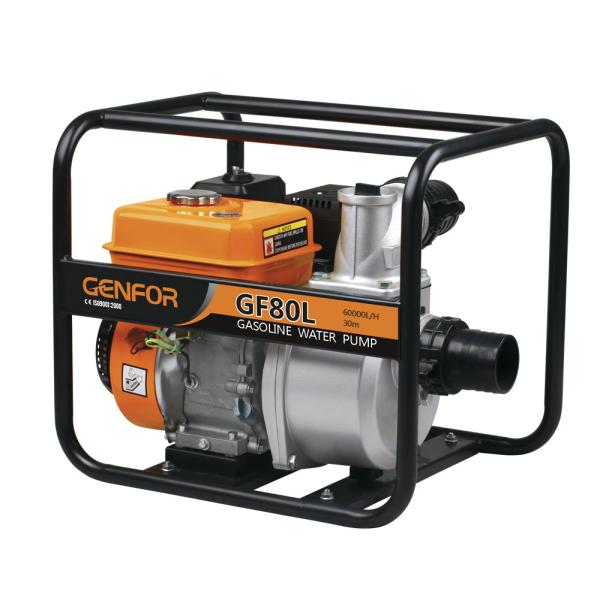 7m Suction Gasoline Powered Water Pump , High Pressure Irrigation Pumps GF168FE