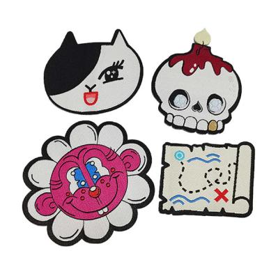 Movie Design Textile Tags Labels Customized Iron On Labels