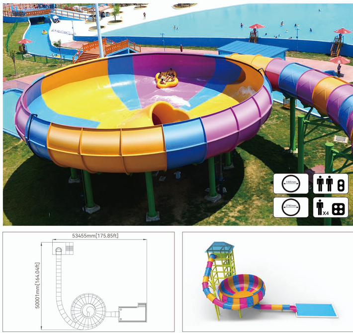 Large Commercial Water Slides Aqua Park Family Raft Water Slide For Kids Teens