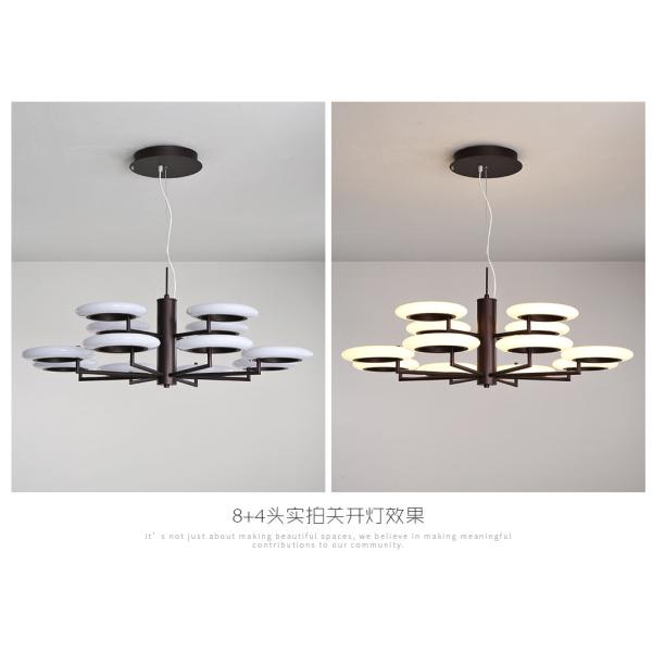 The 2018 new fashion iron + aluminum alloy plus acrylic coffee color lights 50W / 80W / 90W/ 120W