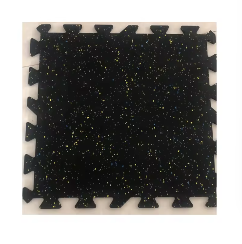 Gym Training Interlocking Rubber Flooring Breathable 60-70 shoreA
