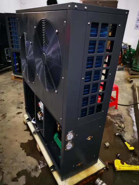 Horizontal fan 19 KW air source heat pump water heater; built-in water pump