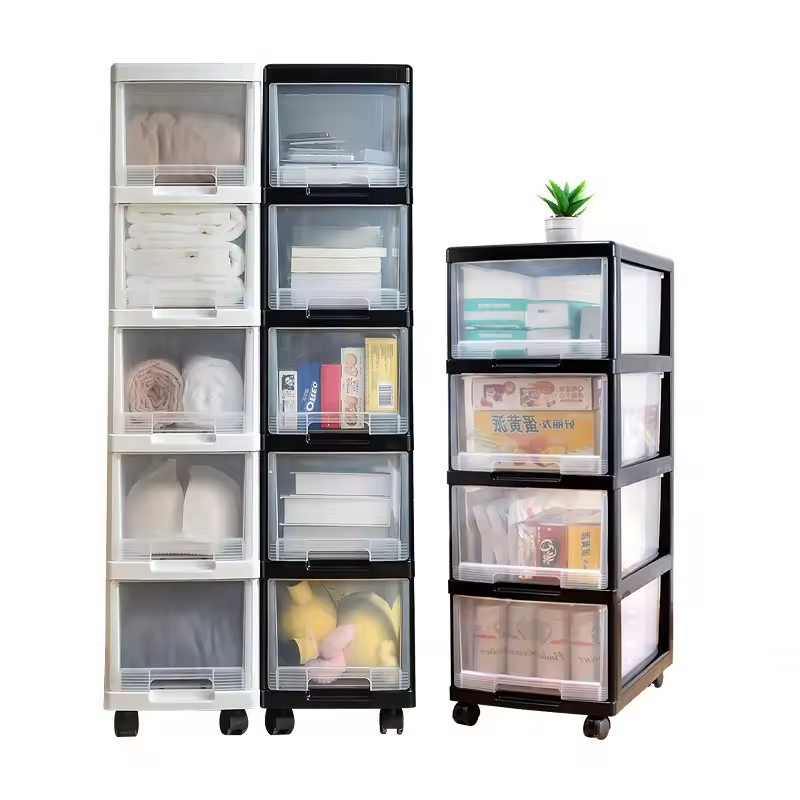 Custom A4 File Plastic Drawer Cabinet Multi-Layer Minispace Storage Box Floor Cart Wholesale