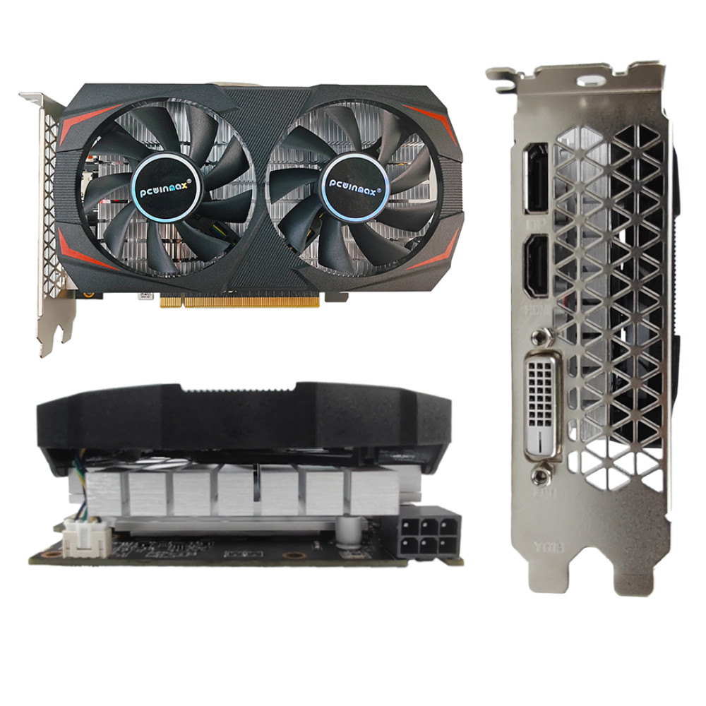 PCWINMAX RX 580 8GB 2048SP GDDR5 256Bit Графическая карта HD DP DVI Выход Игровая видеокарта настольная