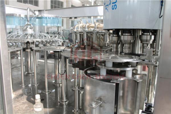 Rotary Type 3 In 1 Combi Automatic Liquid Filling Machine For Plastic Bottle