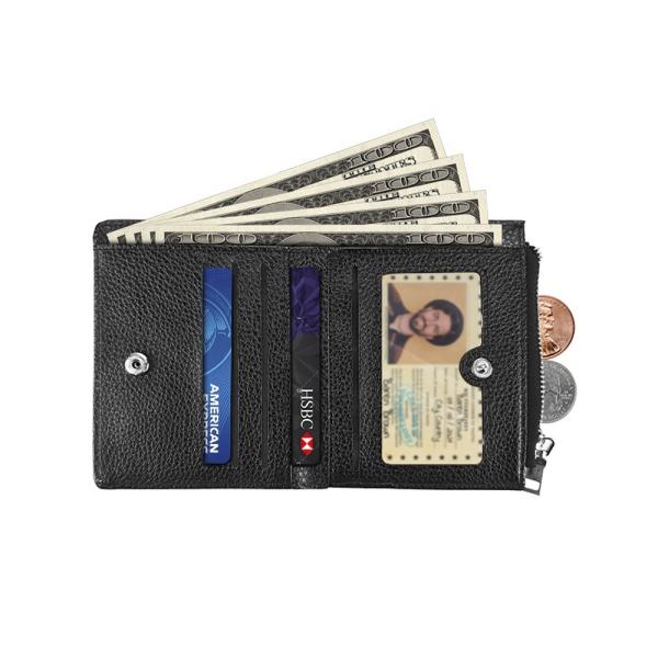 PU Leather Mens Personalized Bifold Wallet Sublimation Coin Bag