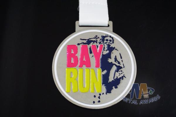 2D Desigh Custom Sports Medals School Medallions 850*25mm Sublimated Ribbon