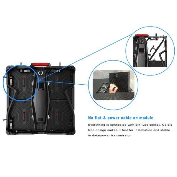 Waterproof IP65 P3.91 Outdoor Rental LED Display Dual Signal Backup Ports For Stage