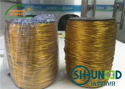 a forma de 2mm Shinny cabo da cor do ouro e da prata/corda para pendurar