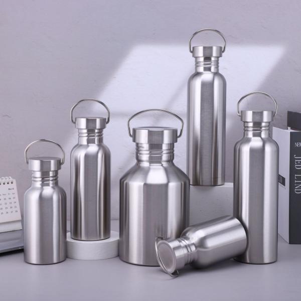 350ml 500ml 600ml Oem Odm Single Wall Stainless Steel Water Bottle BPA Free Stainless Steel Travel Water Bottle Lightweight Minimalistic Design