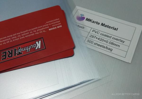 strong adhesion level PVC Coated Overlay in sheet or roll ( 0.06-1.0mm thickness )  MCO-W