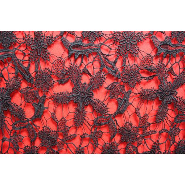 Garment Accessories Chemical Lace Fabric Water Soluble Embroidery lace fabric in Different Color