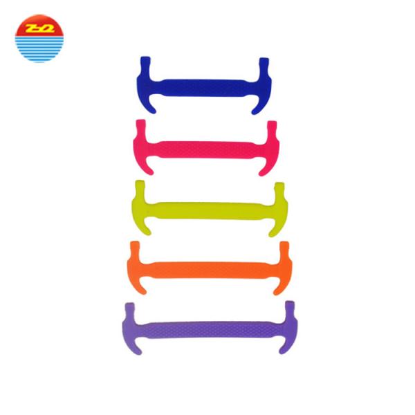 Hammer Shape Silicone No Tie Shoelaces , Unisex Tieless Shoe Strings