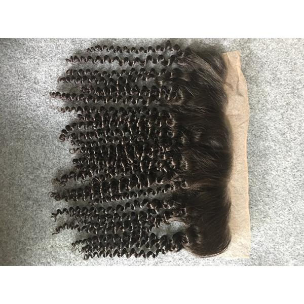 Brazilian Kinky Curly 13x4 Lace Top Closure Human Hair Ear To Ear Lace Frontal