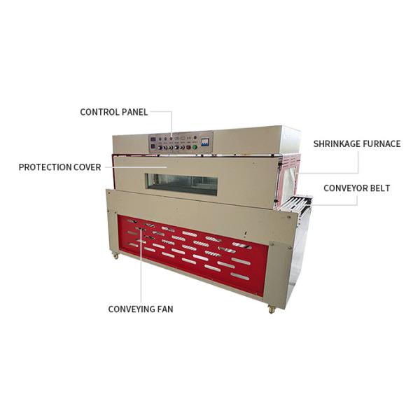 Easy Operate Shrink Wrap Packaging Machine , Heat Shrink Tunnel Machine For Bottles