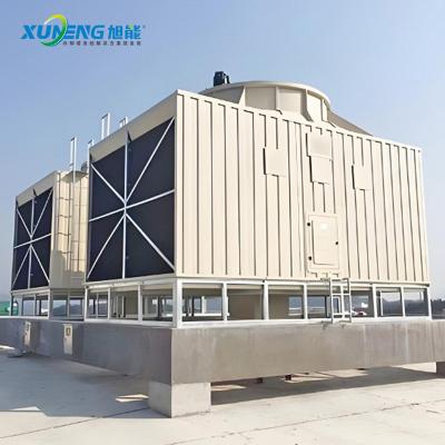 100T Open Type FRP Fiberglass Square Water Cooling Tower with Cross Flow Counter Flow Fan Other Cooling Type