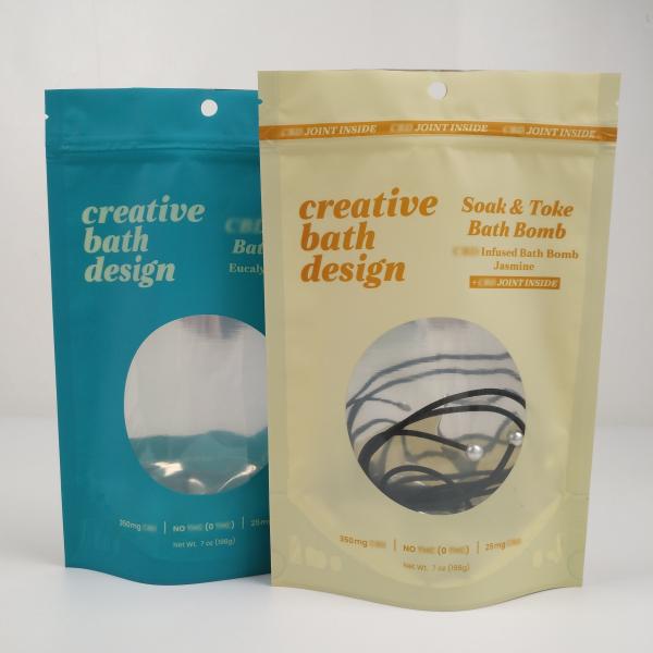 Venda Quente Impressão Digital Personalizada Resistente a Cheiros Folha de Alumínio Mylar Recapotável Bolsas Stand Up Com Janela