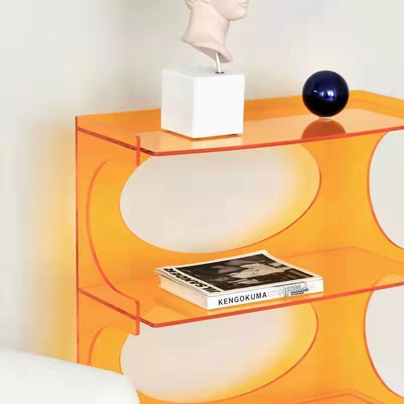 Acrylic Multi-layer Storage Shelf Three-Tier Design Office Bathroom Cosmetics Pot Soap Other Goods Standing Type Boxed
