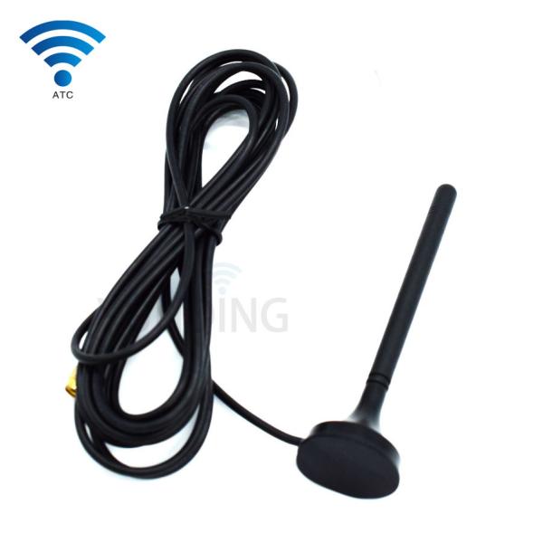 4G LTE Magnetic Wifi Antenna 700-2700MHz RG174 SMA Male Connector With 3 Meters Coaxial Cable