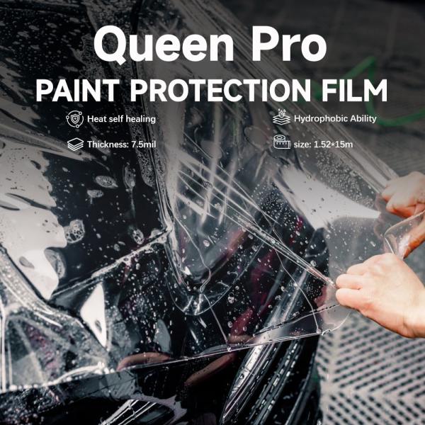 Queen Pro Instant Healing Film Hydrophobic TPU Car Protectiion Film Anti UV Sandproof