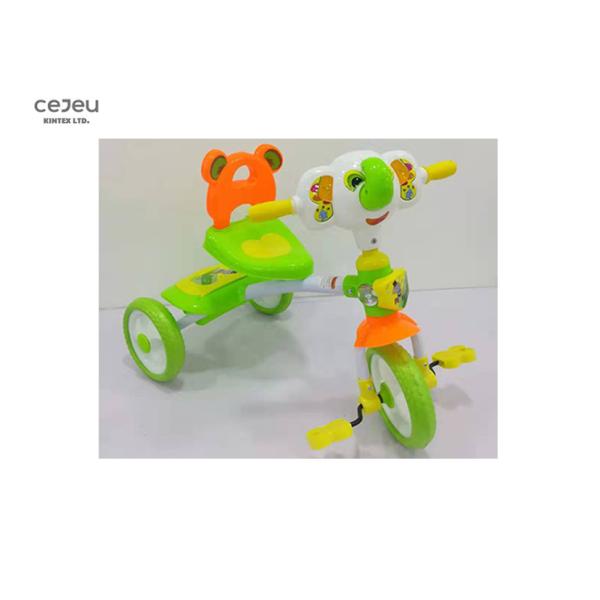 Трицикл катания ребенк возраста 3 нагрузил 25kg розовую пластмассу Trike с проблескивая педалью