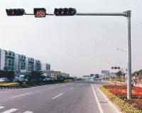 Customized Polygonal Steel Traffic Poles Galvanized Traffic Signal Steel Pole