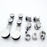 Sliding Shower Room Glass Door Accessories System Hardware Set in Silver/Black/Golden