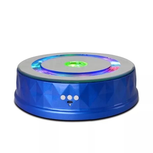 230cm Spinning Turntable Display Multi Color Led Lighted Rotating Display Stand