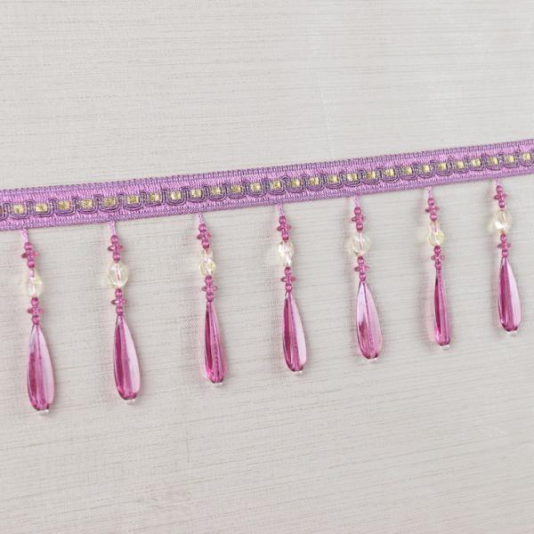 Handmade fashionable chain beads lace tassels fringes for curtain/sofa/pillow decoration